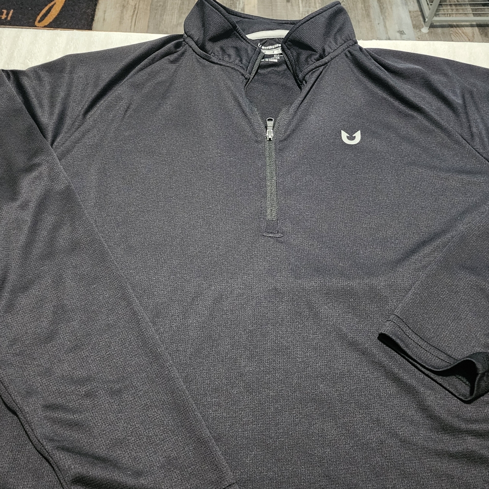 Fall Ready Lightweight TravisMathew Black Longsleeve  Quarter-Zip Pullover